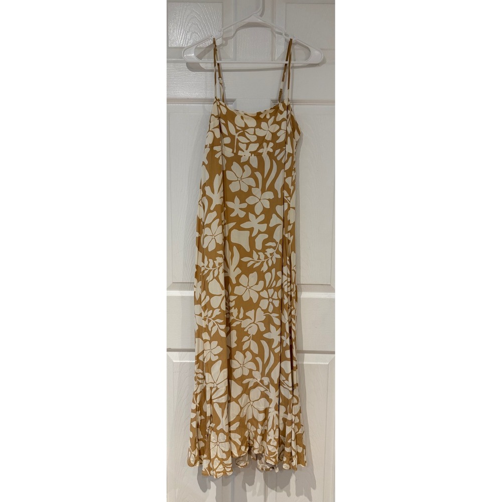 Abel The Label Floral Maxi Dress Tropical Vacation Beach Coastal Resort Boho